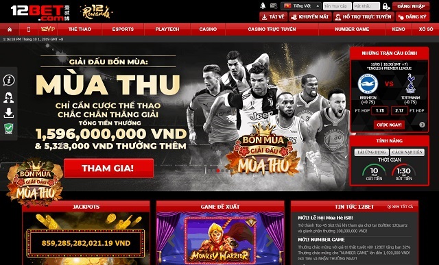12BET 1 Giới thiệu về nhà cái 12Bet